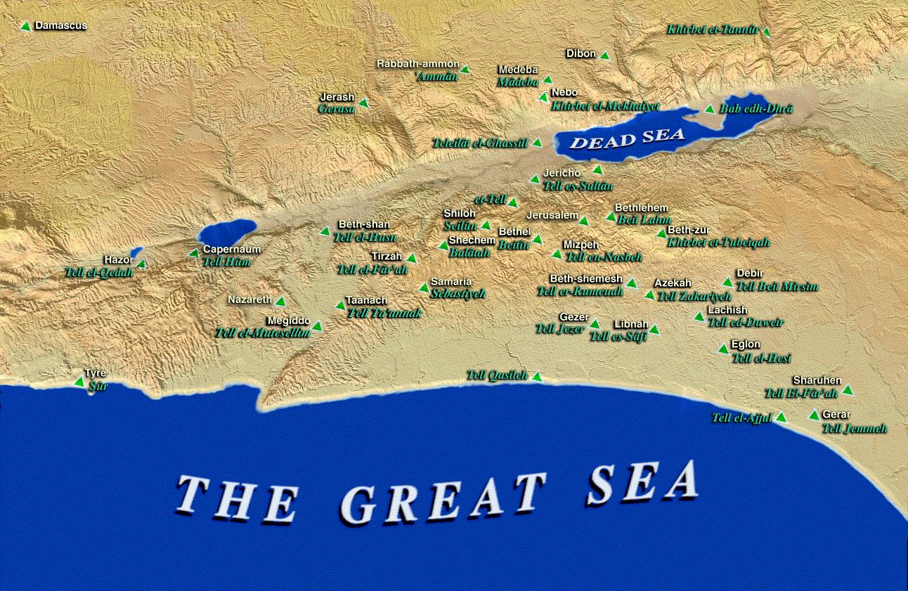 Maps from the holy Bible خرائط الكتاب المقدس